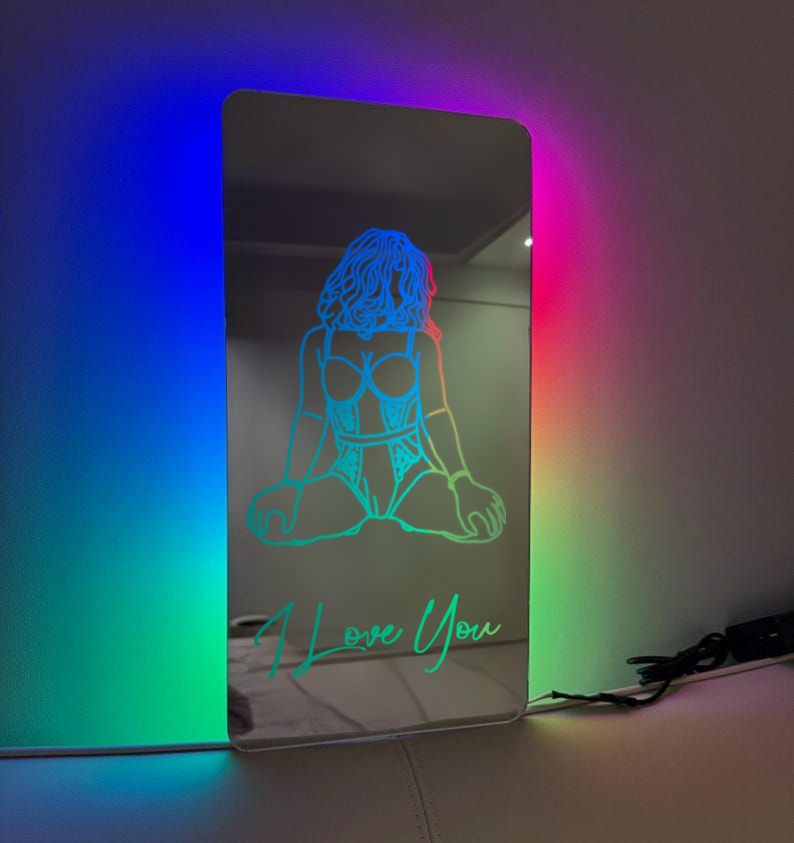 Custom Name Seductive Mirror LED Light