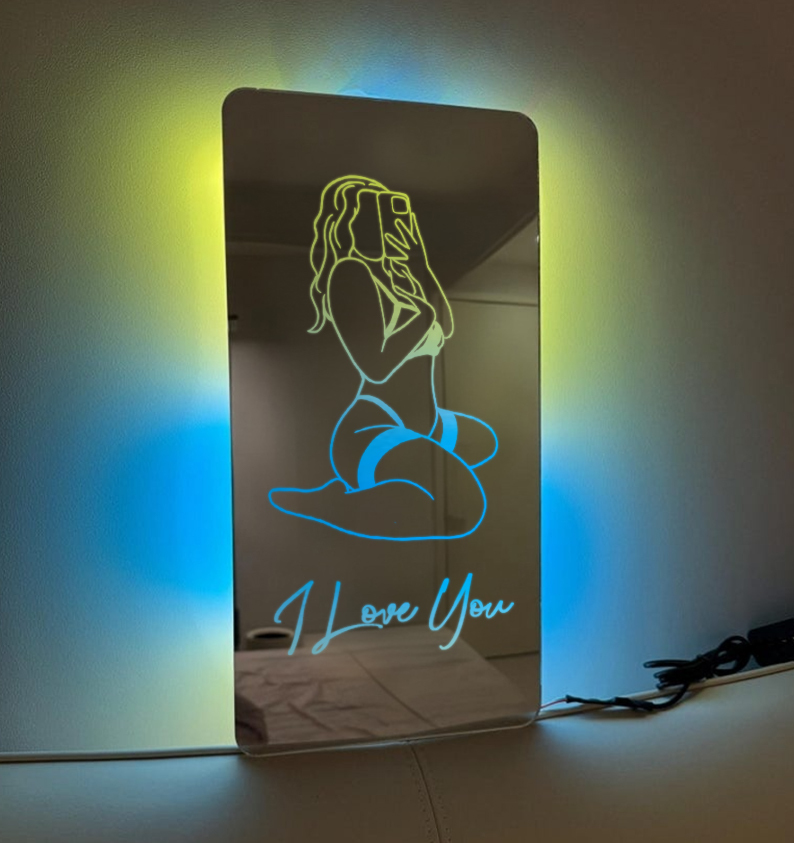 Custom Name Seductive Mirror LED Light