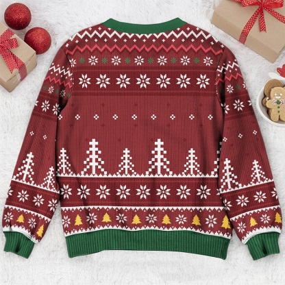 Personalized Ugly Sweater Christmas Gift; God Said I Am A Letter Of A Name In The Bible; Christian Christmas Gift.