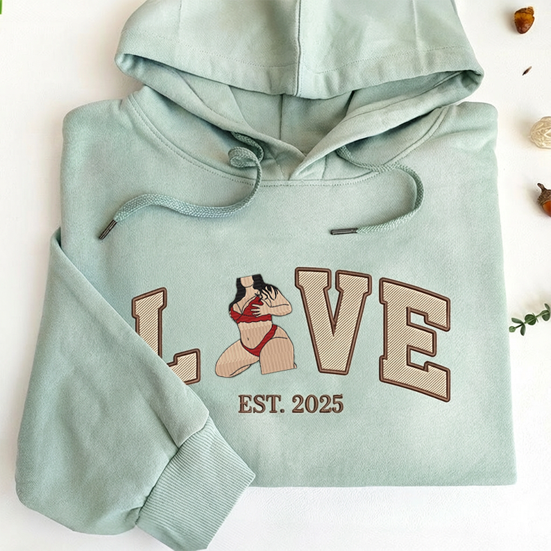 Your Photo, Your Love – Custom Couple Sexy Sweatshirt For A Memorable Valentine’S 💑