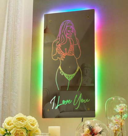 Custom Name Seductive Mirror LED Light