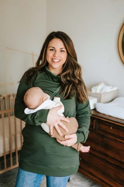 Latched Mama Harbor Snap Nursing Pullover