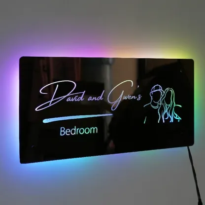 💗Personalized Outline Photo Mirror - Light Up Mirror(Buy 2 Get Free Shipping)