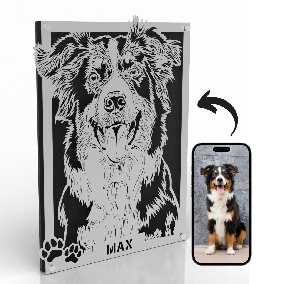 Custom Pet Metal Portrait