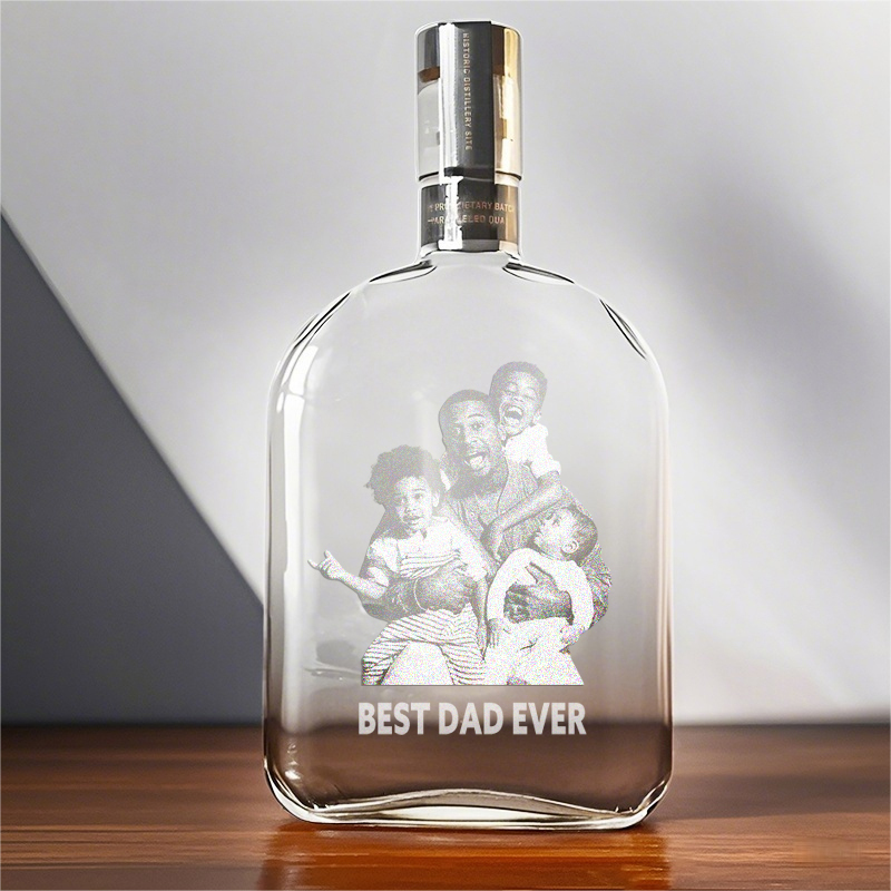 Customize The Best Dad Photo Whiskey Bottle Ever, A Father's Day Gift For Dad