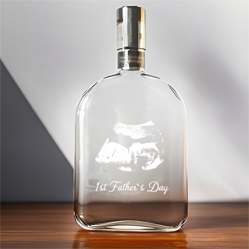 Custom 'World's Best Dad' Whiskey Bottle - Memorial Gift For New Fathers