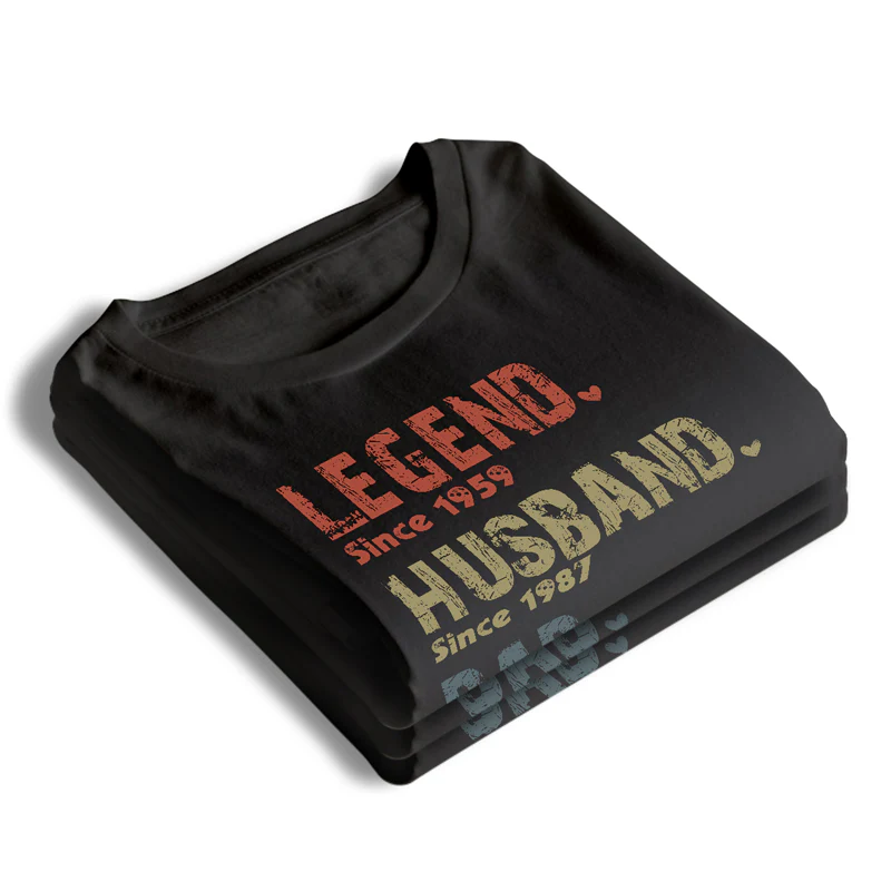 Legend, Husband, Dad And Papa Since - Family Custom Sweatshirt - Gift For Dad, Grandpa