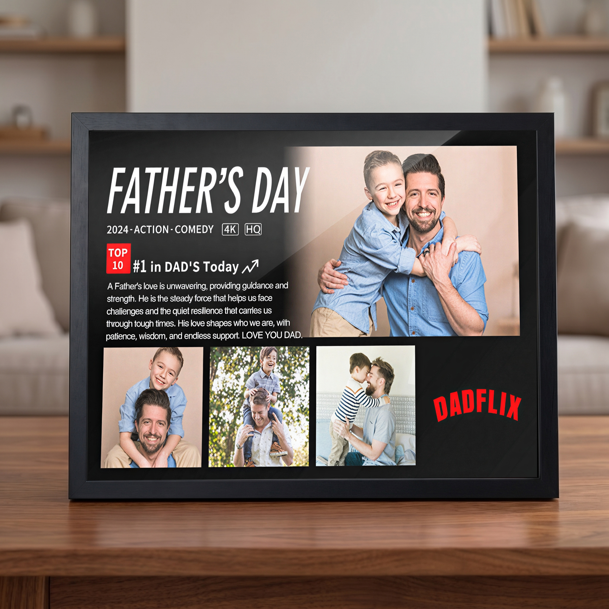 The Customized Dadlfix Movie Photo Frame Made Him The Star Of The Show At This Moment.