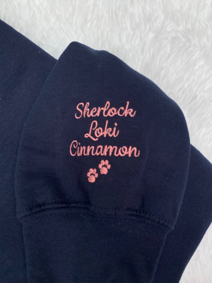 Personalized Dog Mom Embroidered Sweatshirt