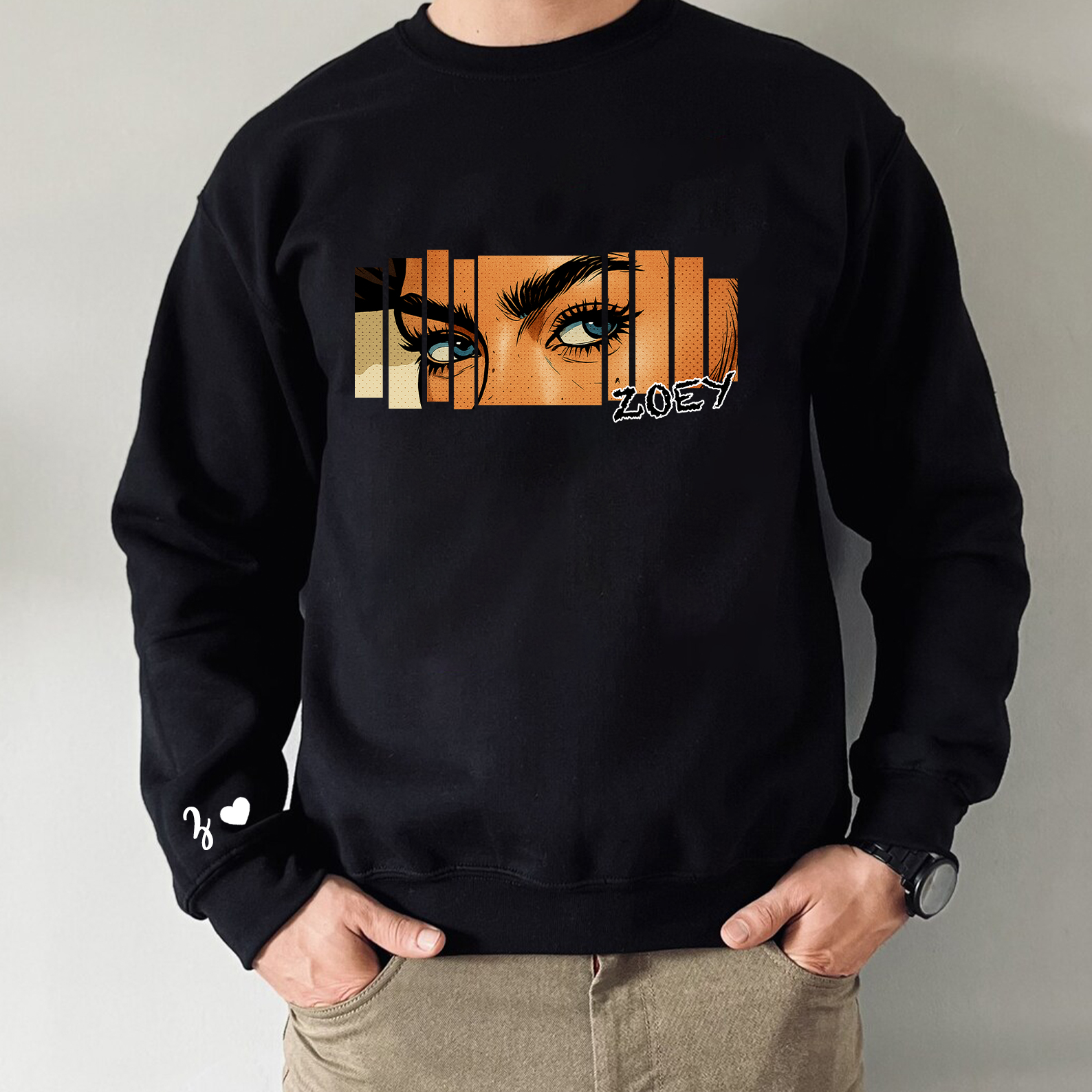 Custom Eyes Shirt, Couples Matching Shirts