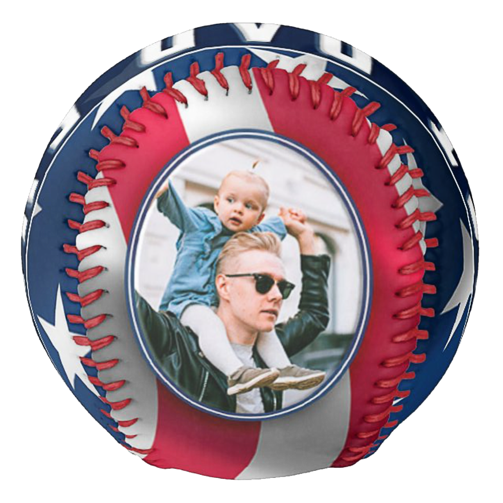 Personalized Photo Baseball Emblem Design Baseball Gifts For Baseball Lovers Father's Day Baseball Gifts for Dad, Son, Friends
