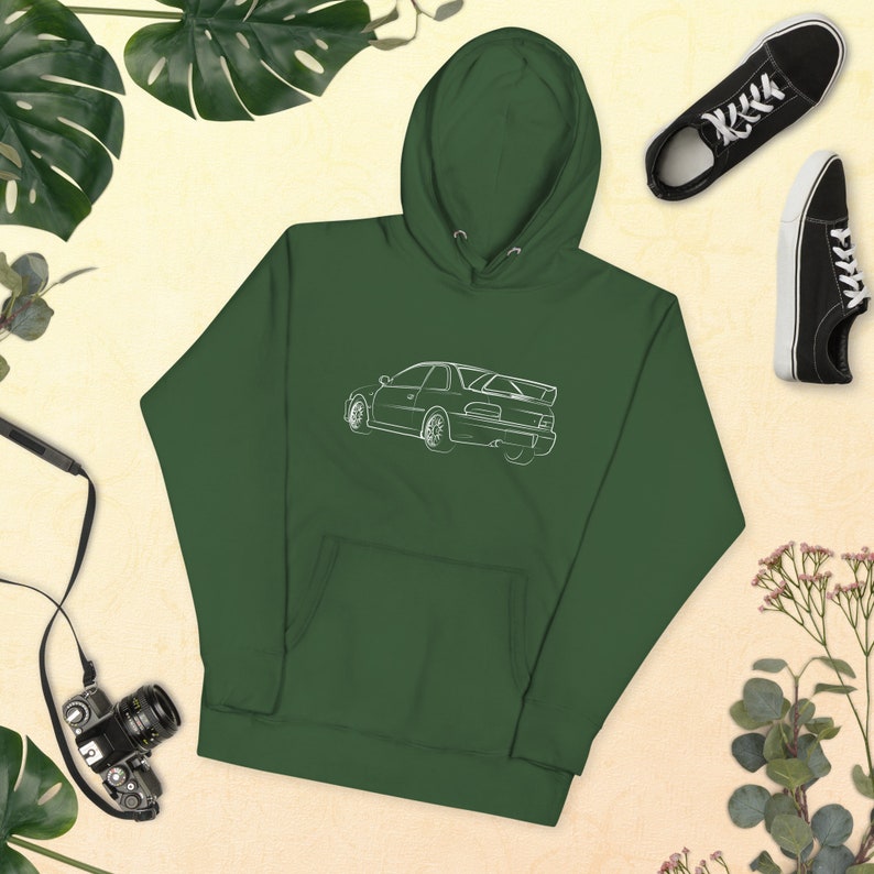 JDM Car lover gift , Rally Driver King White , Unisex Hoodie