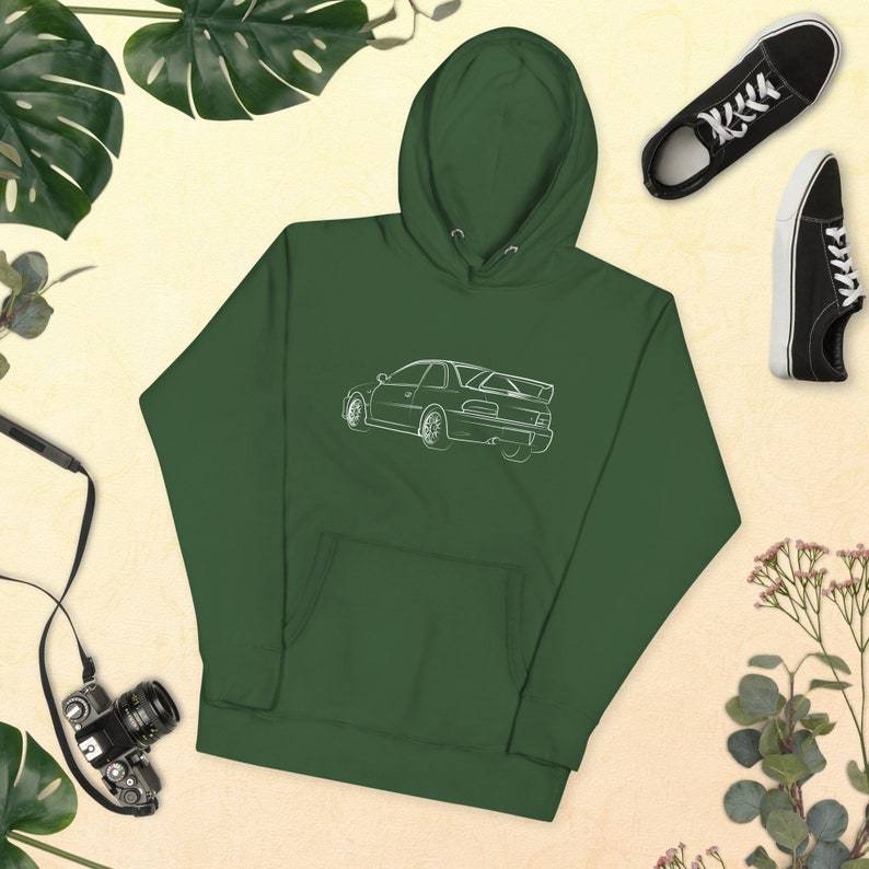 JDM Car lover gift , Rally Driver King White , Unisex Hoodie