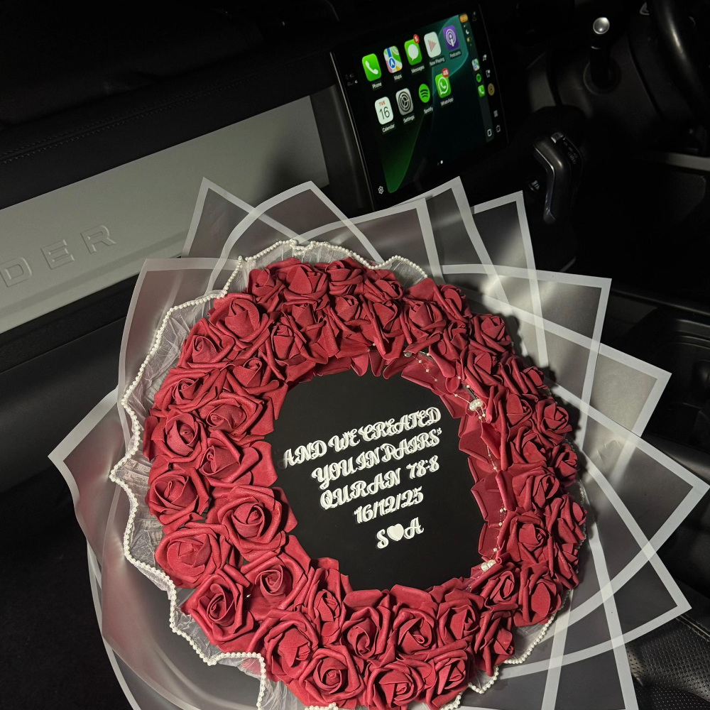Personalised Mirror Rose Bouquet 🌹✨