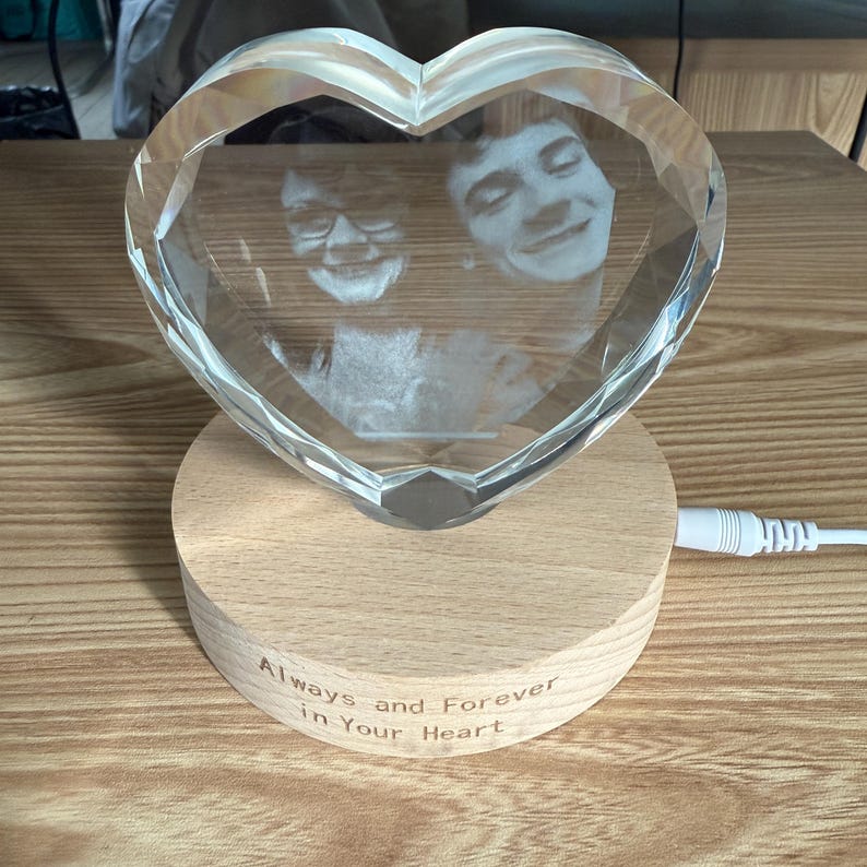 Custom Engraved 3d Crystal Picture Gift For Pets Couples Parents,Christmas Gifts,Perfect Gifts