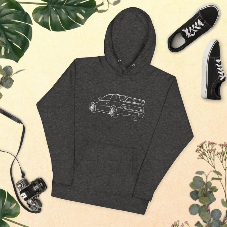 JDM Car lover gift , Rally Driver King White , Unisex Hoodie