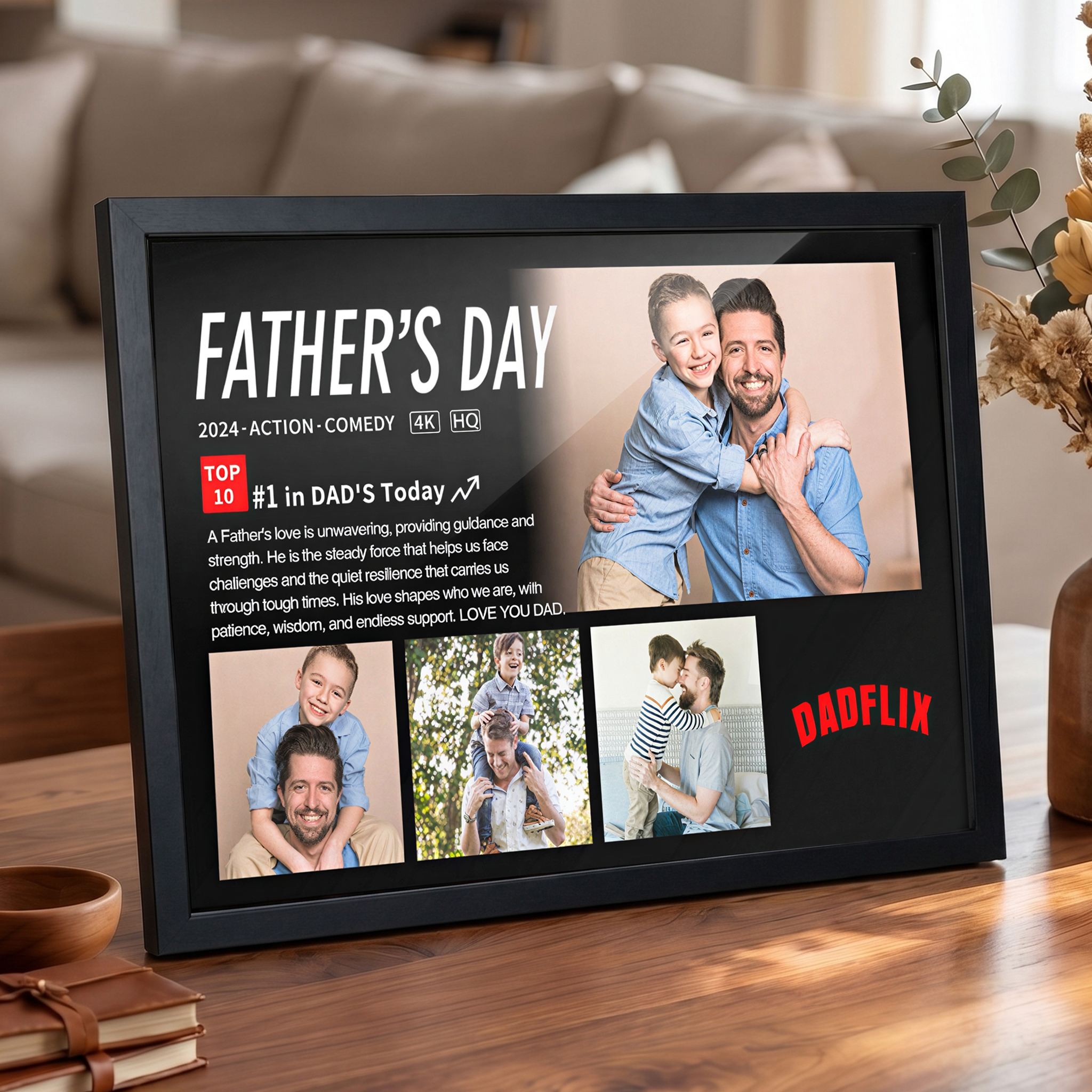 The Customized Dadlfix Movie Photo Frame Made Him The Star Of The Show At This Moment.