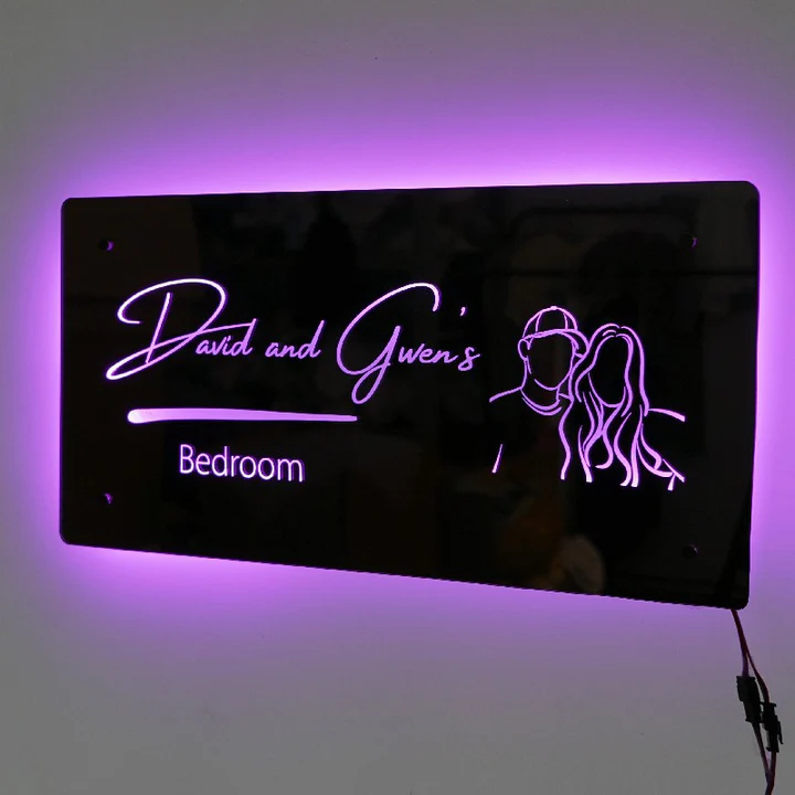 💗Personalized Outline Photo Mirror - Light Up Mirror(Buy 2 Get Free S