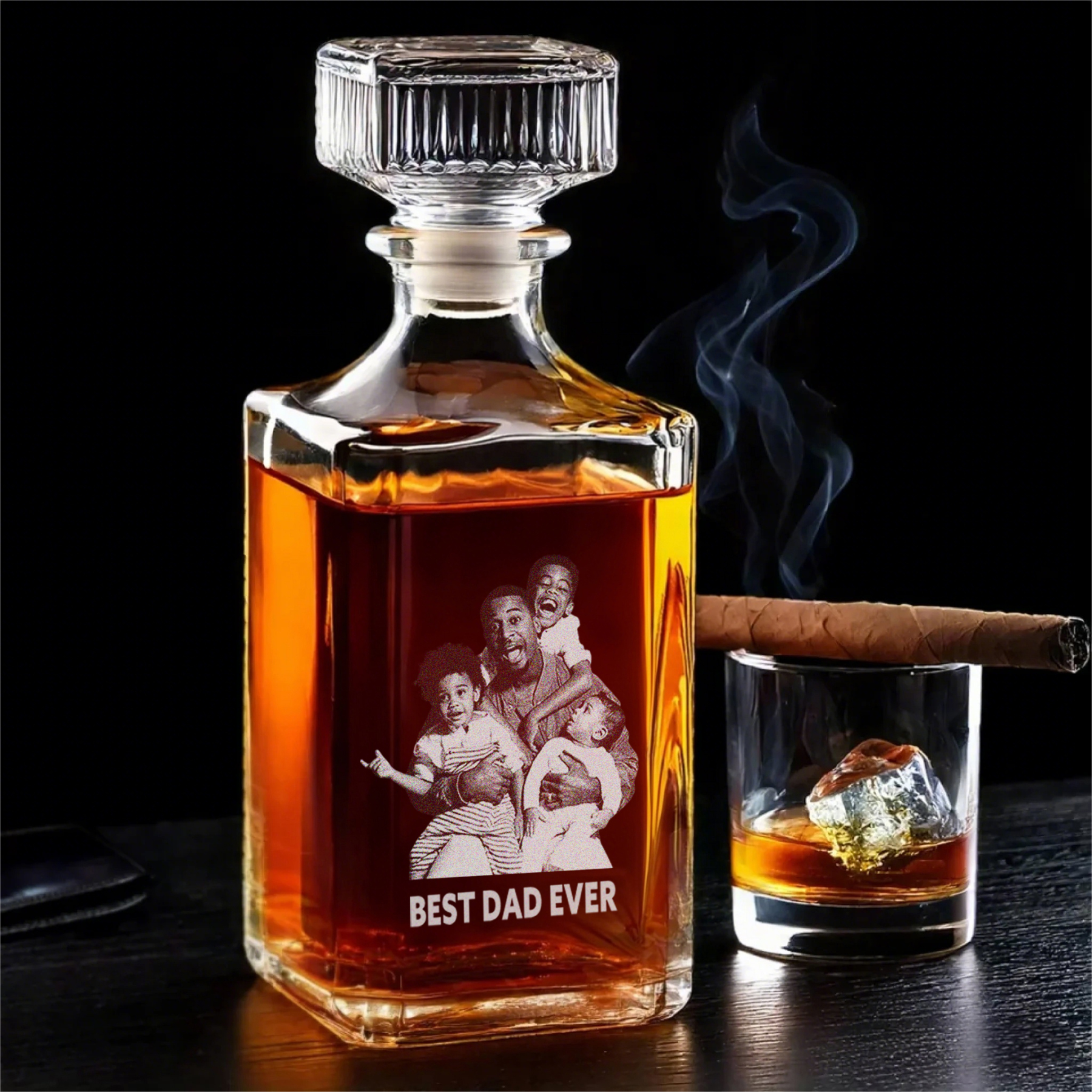 Customize The Best Dad Photo Whiskey Bottle Ever, A Father's Day Gift For Dad