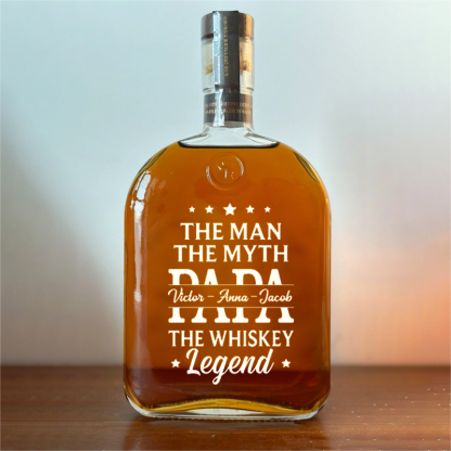 Customize Your Dad's Whiskey Bottle With Your Child's Name, A Memorable Father's Day Gift