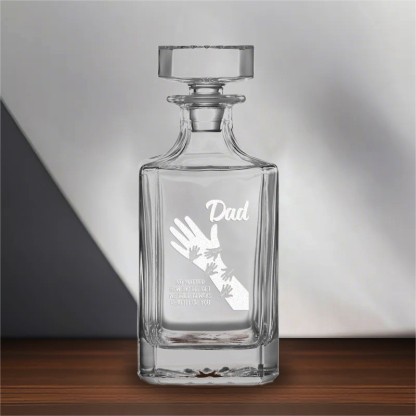 Personalized 'dad's Strong Arms' Whiskey Bottle With Kids' Names - Father's Day Gift