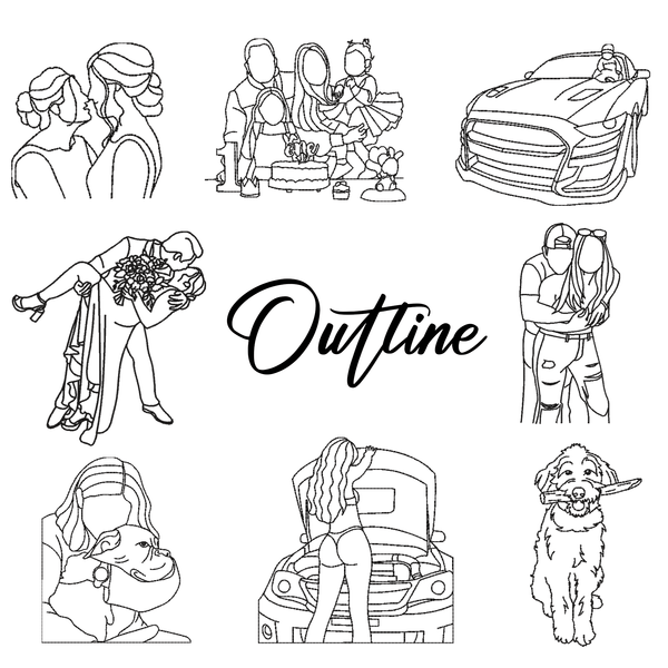Custom Embroidered Sweatshirt Portrait Couple Family Gift (2 for Couples Free Shipping)