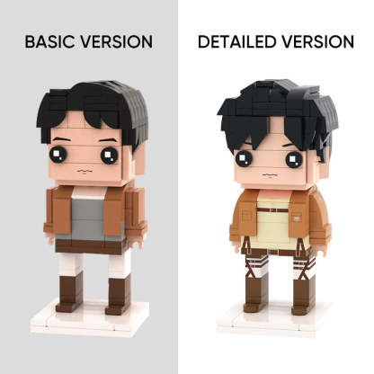 Full Body Customizable 1 Person Custom Brick Figures Small Particle Block Toy Brick Me Figures Funny Boy