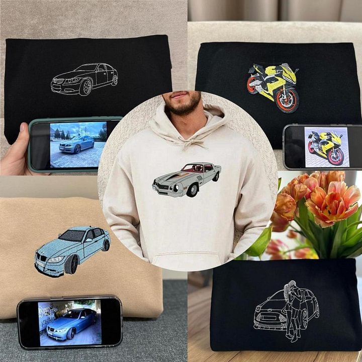 Custom Car Embroidered Shirts – A Stylish Gift for Car Enthusiasts and Couples