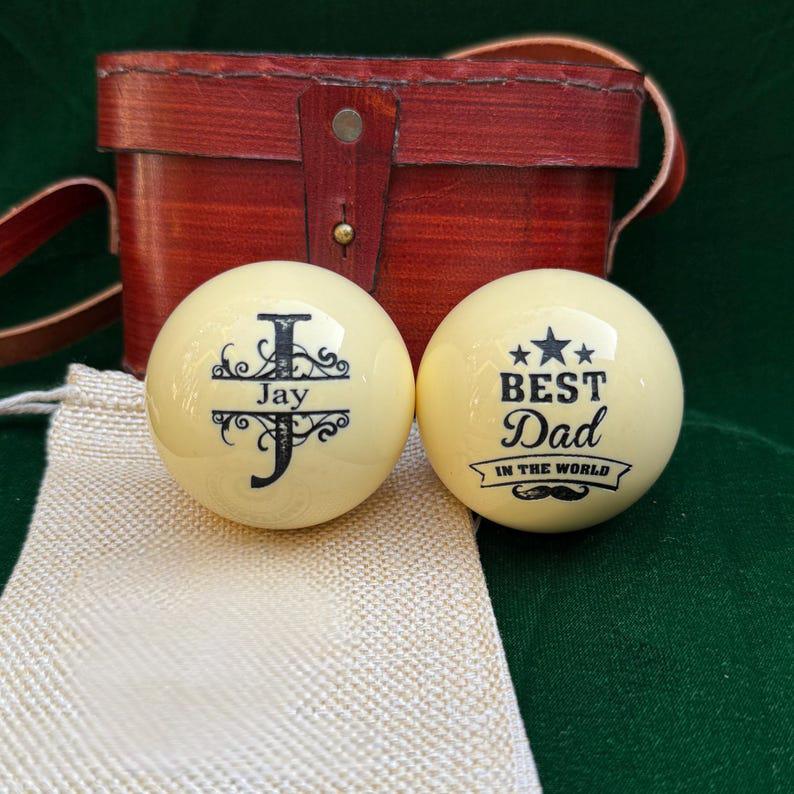Personalized Snooker/Billiards Cue Ball - Great Gift For Dad, Gift For Him, Boyfriend Gift, Anniversary Gifts, Gift For Husband
