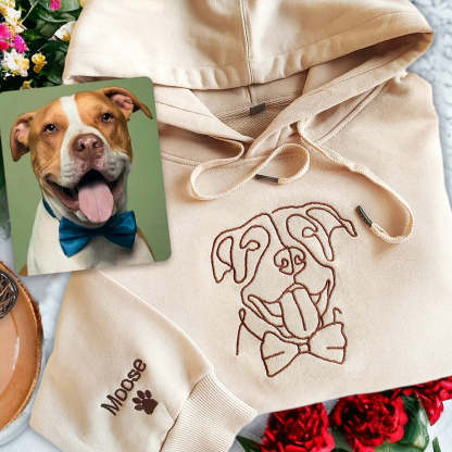 Custom Pet Lines Embroidered Sweatshirt/Hoodie