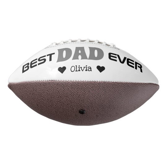 Personalized Best Dad Ever Custom Photo Name Football Father's Day Football Gifts