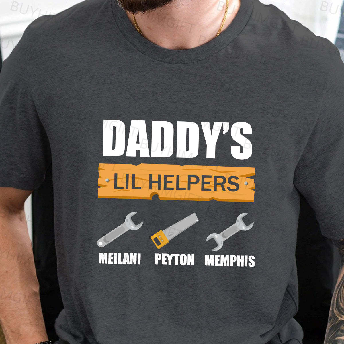 Personalized "Daddy's LIL HELPERS" Tools Shirt