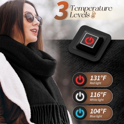 Electric Heating Scarf with 3 Temperature, Intelligent Electric Heating Scarf