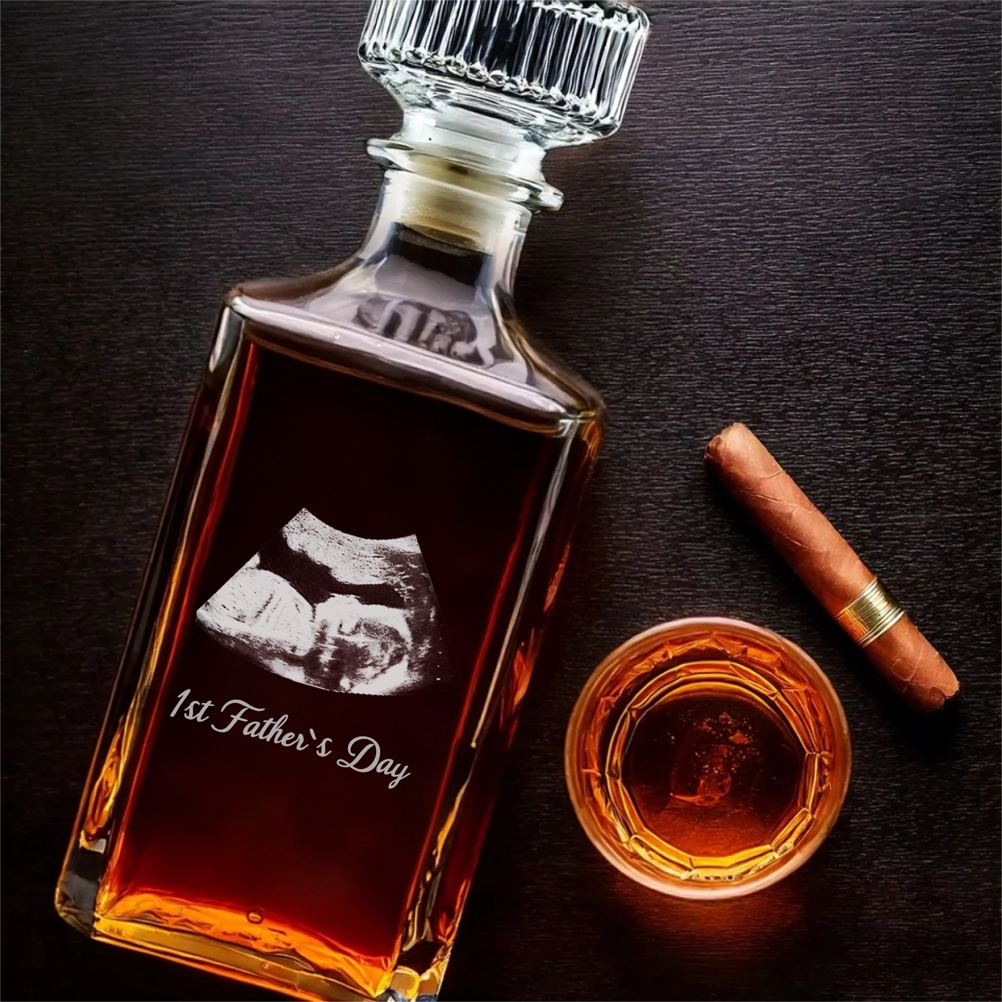 Custom 'World's Best Dad' Whiskey Bottle - Memorial Gift For New Fathers