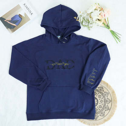 Dad Embroidery Hoodie Personalized, Father T-Shirt Gift, Cool Dad Sweatshirt