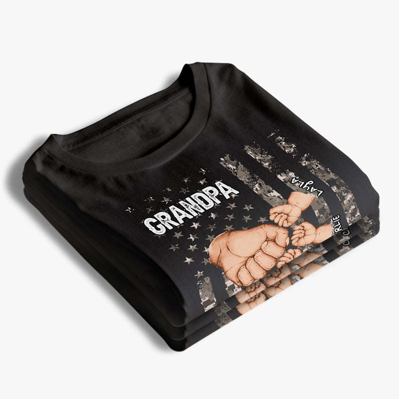 Grandpa Is Like Dad Without Rules - Family Personalized Custom Sweatshirt - Gifts to Dad