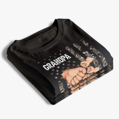 Grandpa Is Like Dad Without Rules - Family Personalized Custom Sweatshirt - Gifts to Dad