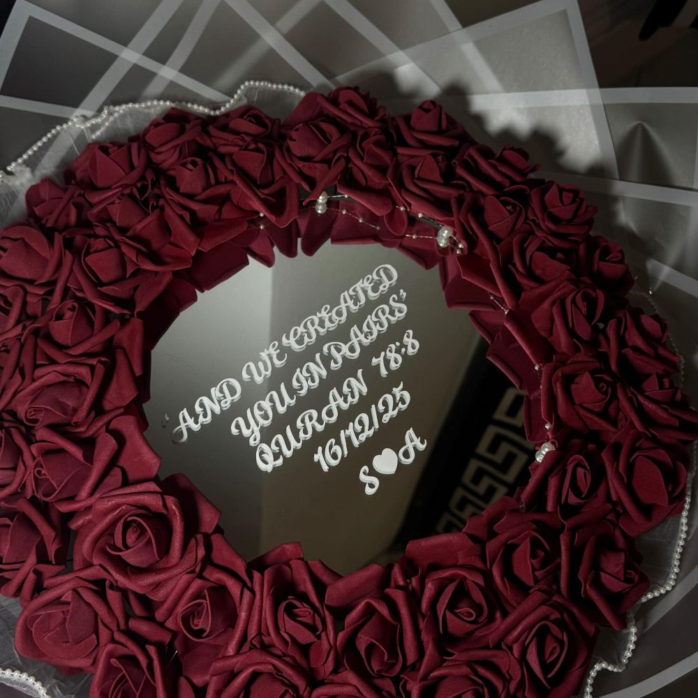 Personalised Mirror Rose Bouquet 🌹✨