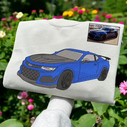 Custom Car from Photo, Embroidered Sweatshirt, Hoodie, Car Guy Gifts
