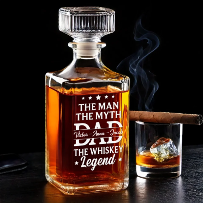 Customize Your Dad's Whiskey Bottle With Your Child's Name, A Memorable Father's Day Gift