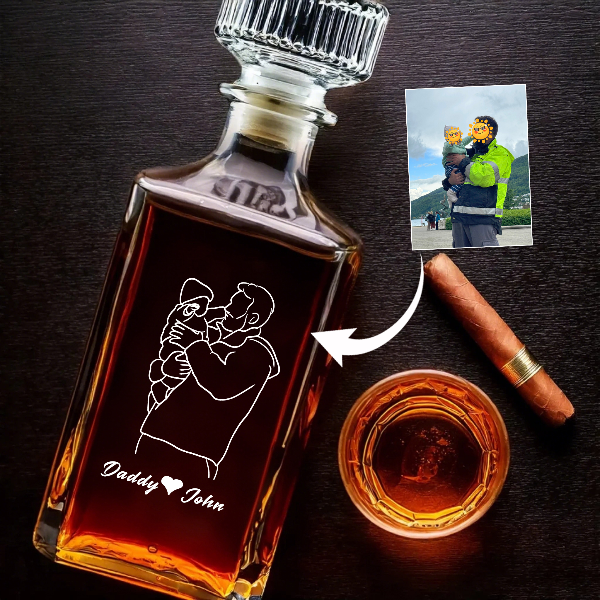 Customize Your Whiskey Bottle With Photos And Words To Capture A Beautiful Moment