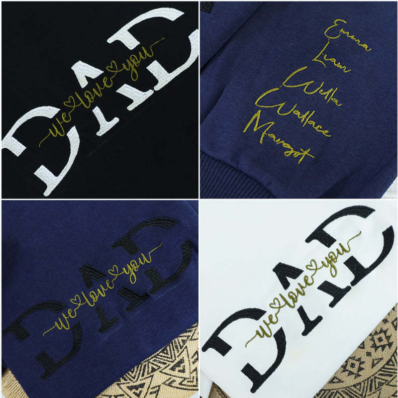 Dad Hoodie Personalized, Father T-Shirt Gift, Cool Dad Printing/Embroidery Sweatshirt
