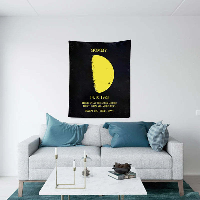 Custom Your Own Moon Phase Blankets Gift for Mom - Mother's Day Gift