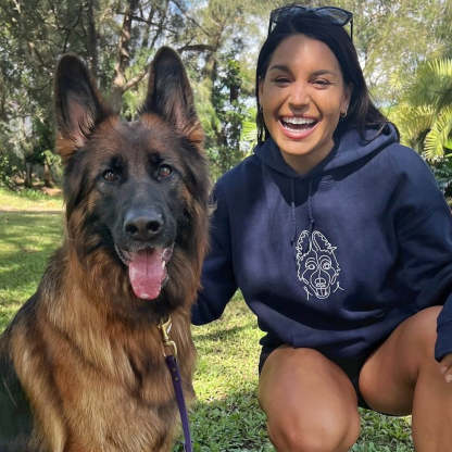 Custom Pet Lines Embroidered Sweatshirt/Hoodie