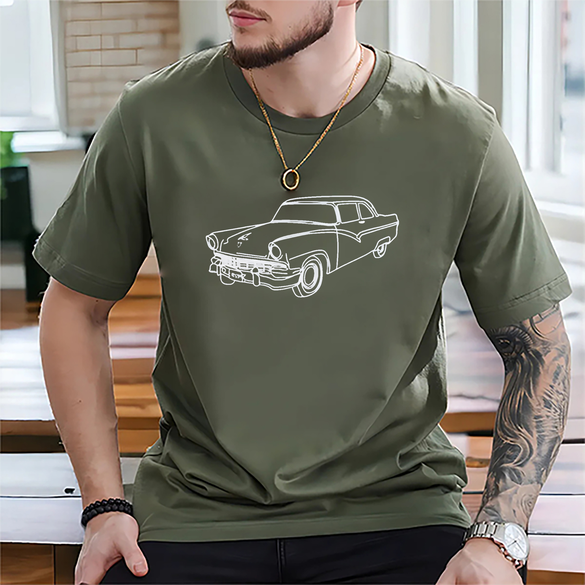 Custom Car Embroidered Crewneck & Hoodies – The Perfect Gift for Your Boyfriend or Husband!
