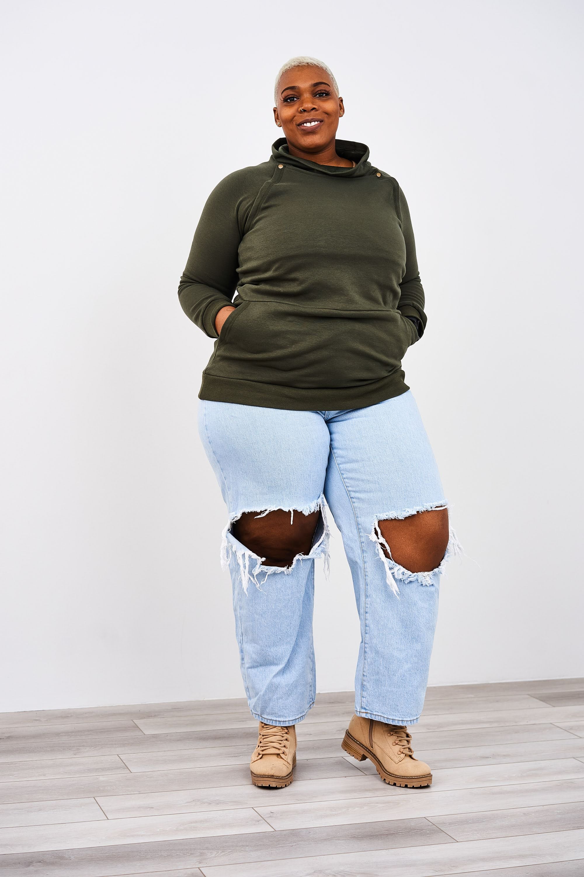 Latched Mama Harbor Snap Nursing Pullover