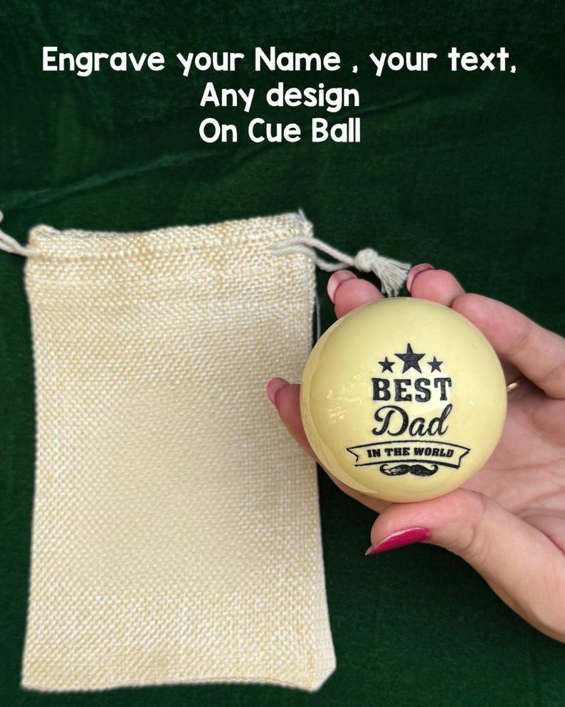 Personalized Snooker/Billiards Cue Ball - Great Gift For Dad, Gift For Him, Boyfriend Gift, Anniversary Gifts, Gift For Husband