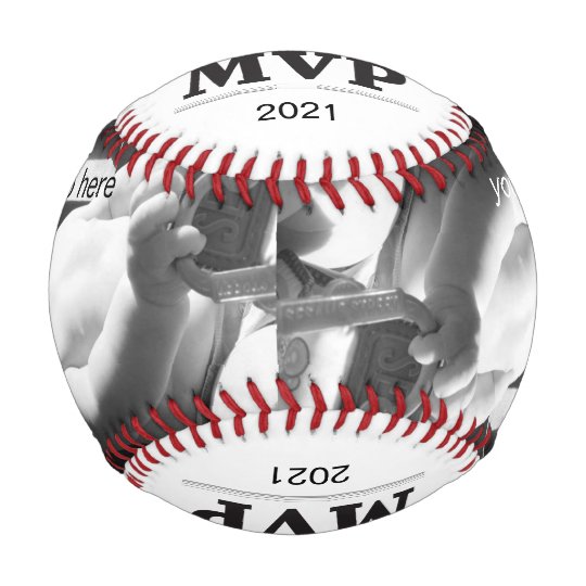 Personalized MVP Photo Baseball Emblem Design Baseball Gifts For Baseball Lovers Father's Day Baseball Gifts for Dad,Son,Grandpa