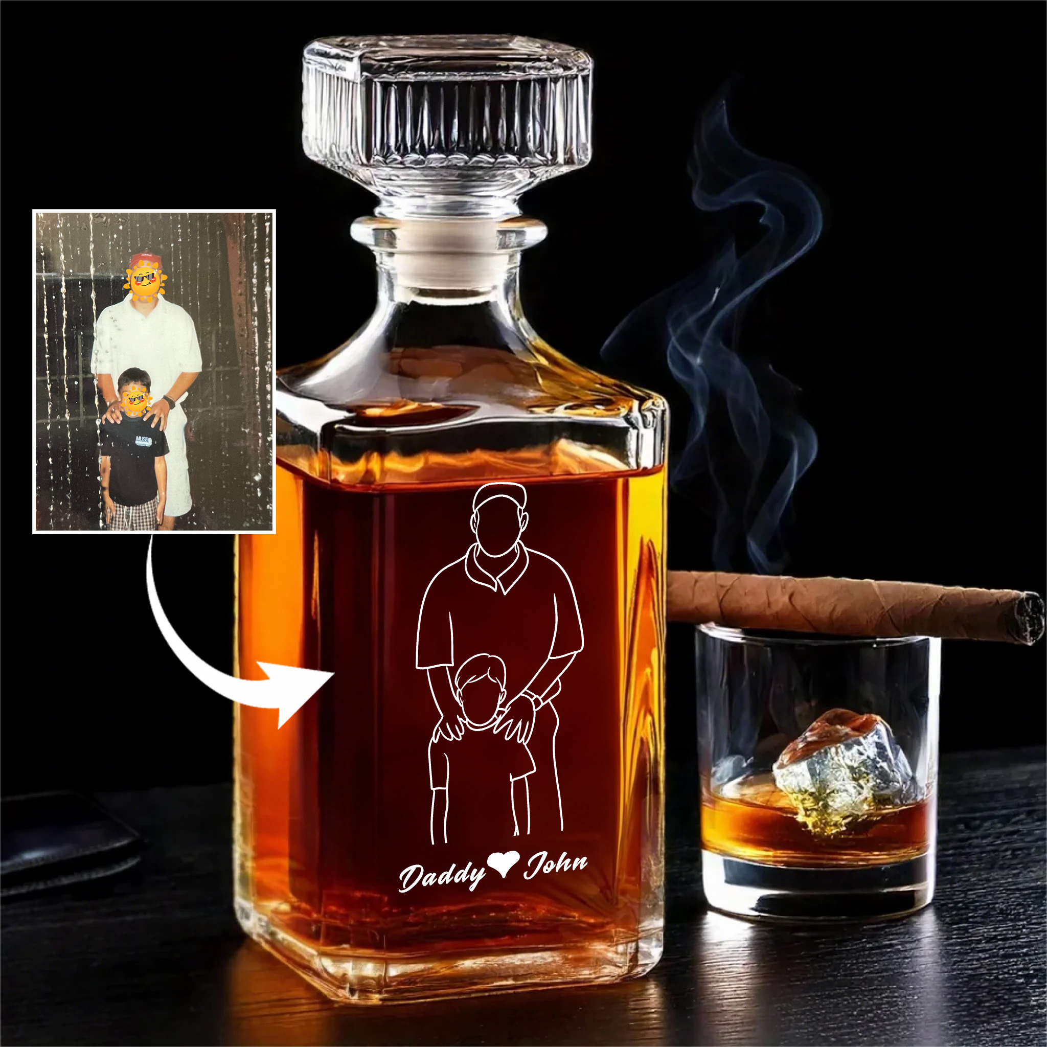 Customize Your Whiskey Bottle With Photos And Words To Capture A Beautiful Moment