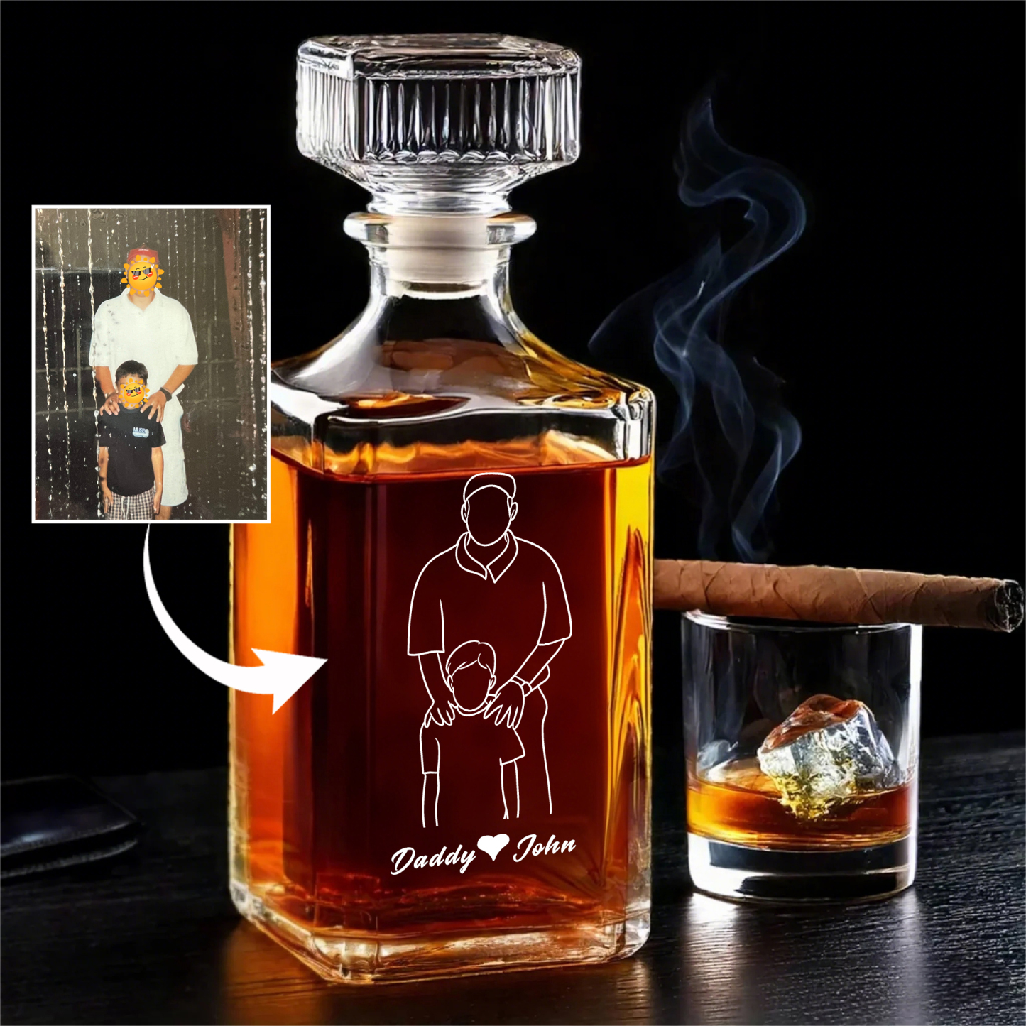 Customize Your Whiskey Bottle With Photos And Words To Capture A Beautiful Moment